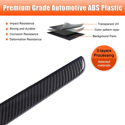ABS Carbon Fiber Steering Wheel Side Dashboard Trim For Corvette C8 2026+ US 20