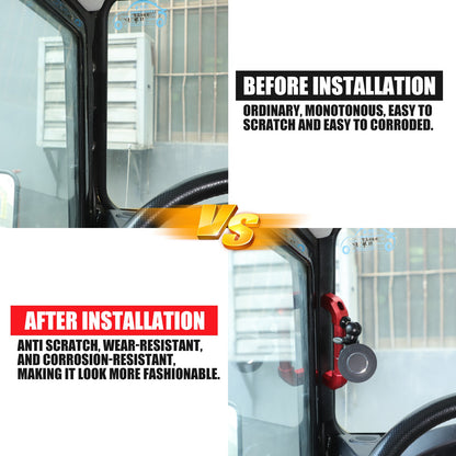 Replace Red A-Pillar Handle W/Phone Mount For LR Defender L316 2004-2018 19