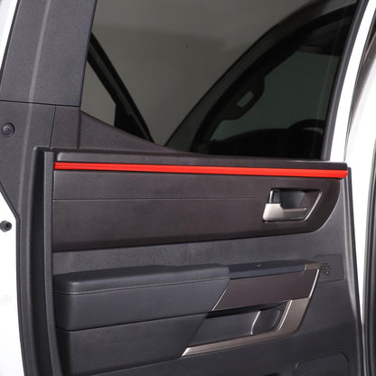 For Toyota Tundra 2022-23 Inner Interior Door Panel Trim ABS Red 4PCS US 9