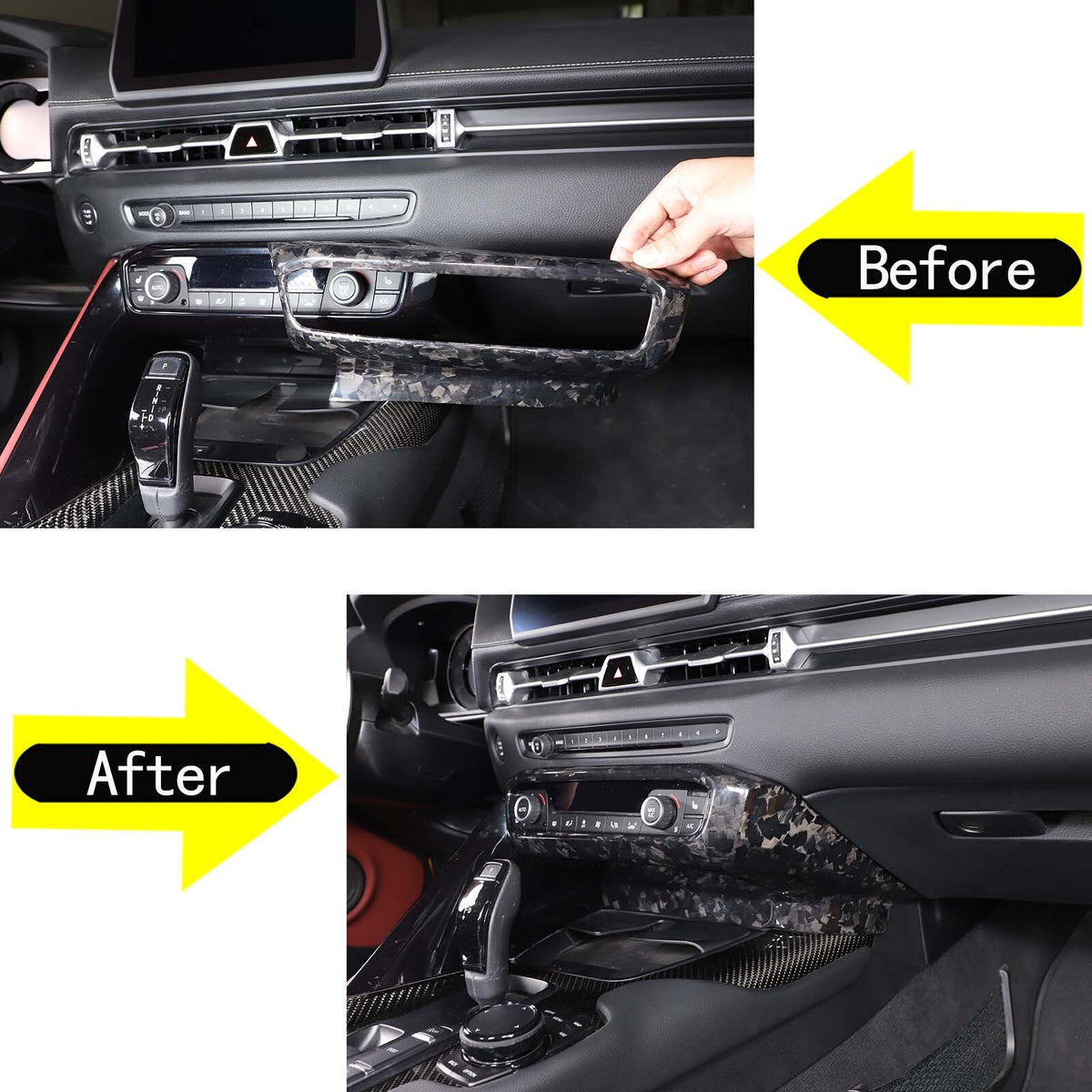 Forged Real Carbon Fiber Interior Exterior Trim Cover For Toyota Supra A90 2019+ - Variants 1-5 31