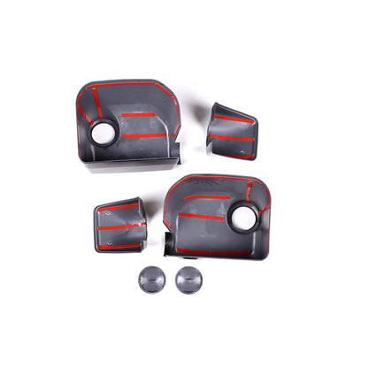 Carbon fiber ABS Door Handle & Rearview Mirror Trim Cover For FJ Cruiser 2007-21 8