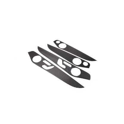 Carbon Fiber Door Panel Trim Cover Strip For Mercedes Benz C Class W205 2014-20 9