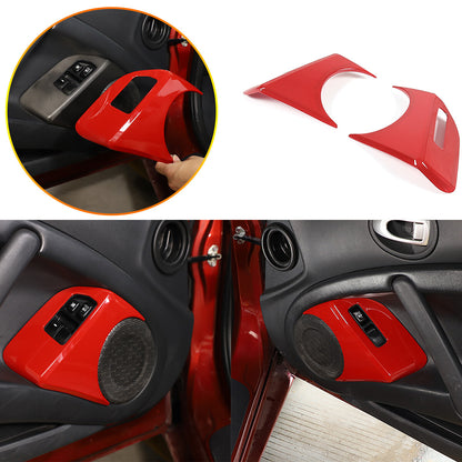 7pcs Red ABS Interior Center Console Trim Cover For Mitsubishi ECLIPSE 2006-11 6