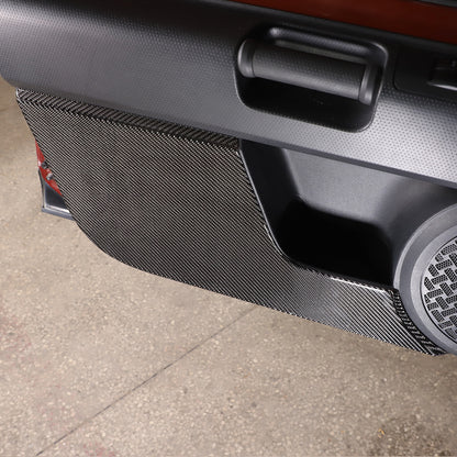 Carbon Fiber Front Door Anti-kick Panel Sticker For Toyota FJ Cruiser 2007-2021 8