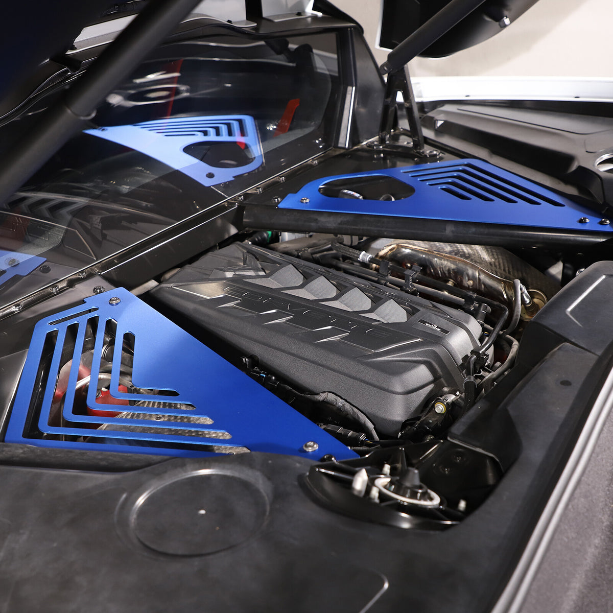 Aluminum Alloy Exterior Hood Engine License Plate Trim For Corvette C8 2020+ US - Variants 21-25 7