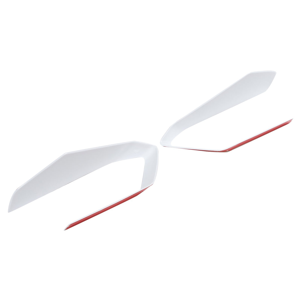 White ABS Front Bumper Center Grille Frame Trim Cover For Corvette C8 2020+ 14