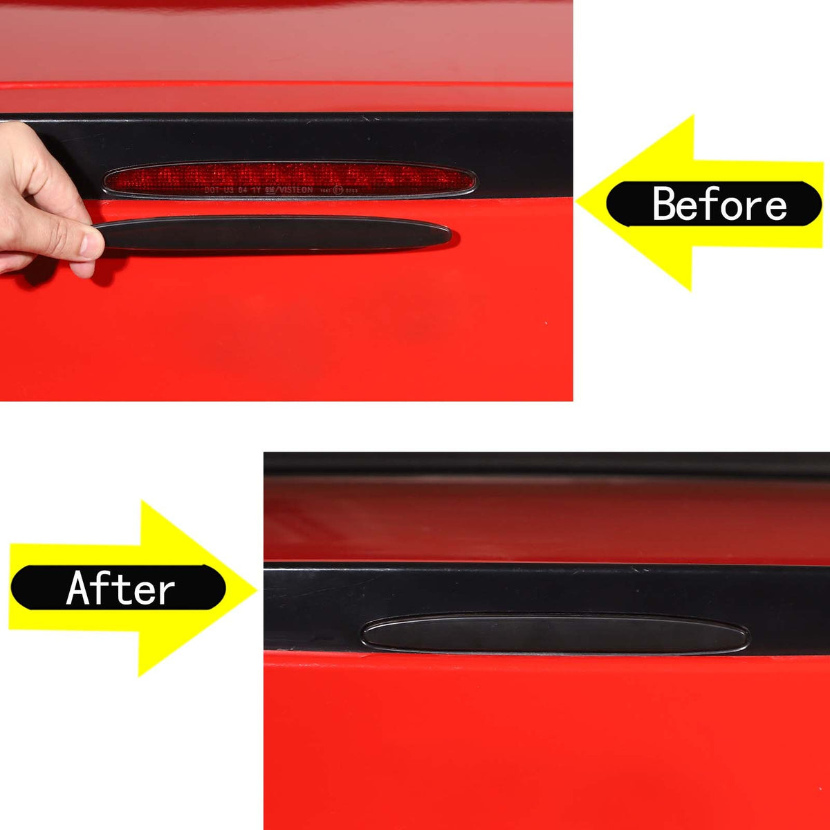 Smoked Black Front Headlight & Rear Tail Light Cover Trim For Corvette C6 05-13 69