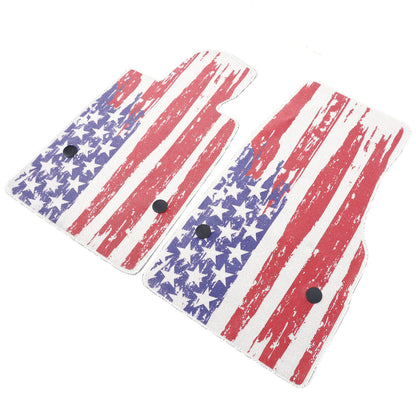 US Flag Car Floor Mats Cargo Carpets Foot Pads For Corvette C8 2020-2026 12
