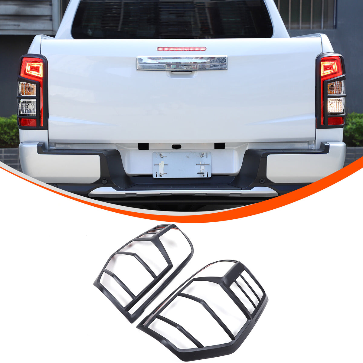 Matte Black Tail Lamp Lights Cover For Mitsubishi L200 Triton MR 2019-23 11