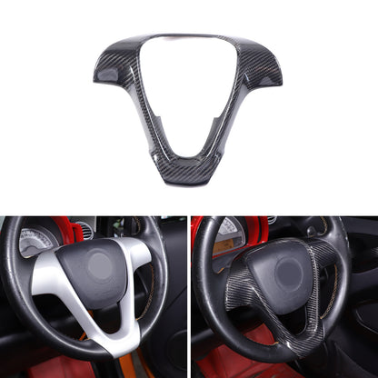 Real Carbon Fiber Interior Steering Wheel Cover Trim For Benz Smart Fortwo 09-15 2