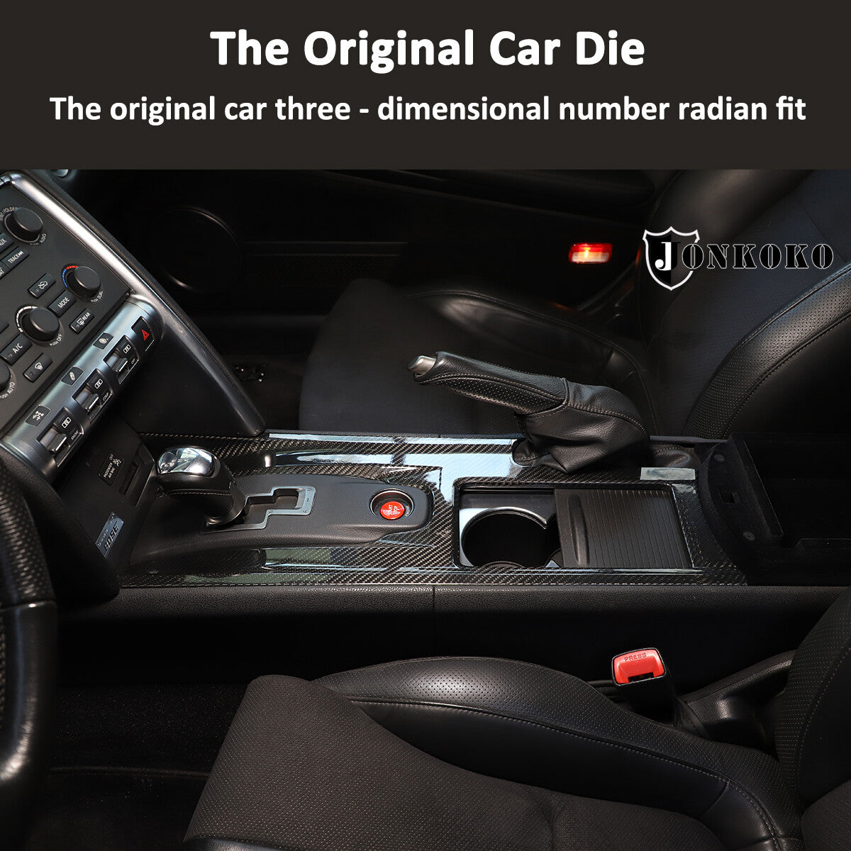 Real Carbon Fiber for Nissan GTR R35 Center Console Gear Shift Panel Cover 4