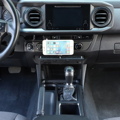 Magnetic Center Molle Panel Digital Device Mount For Toyota Tacoma 2016-2022 16
