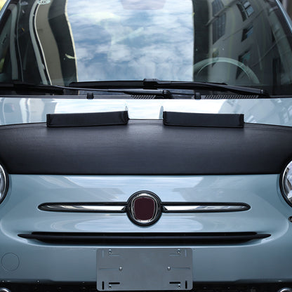 PU Leather Car Bonnet Hood Bra Wind & Bug Deflectors For Fiat 500 2007-2024 10