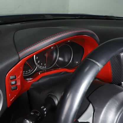 Red Interior Dashboard Instrument Cover Trim For Toyota 86/Subaru BRZ 12-20 US 5