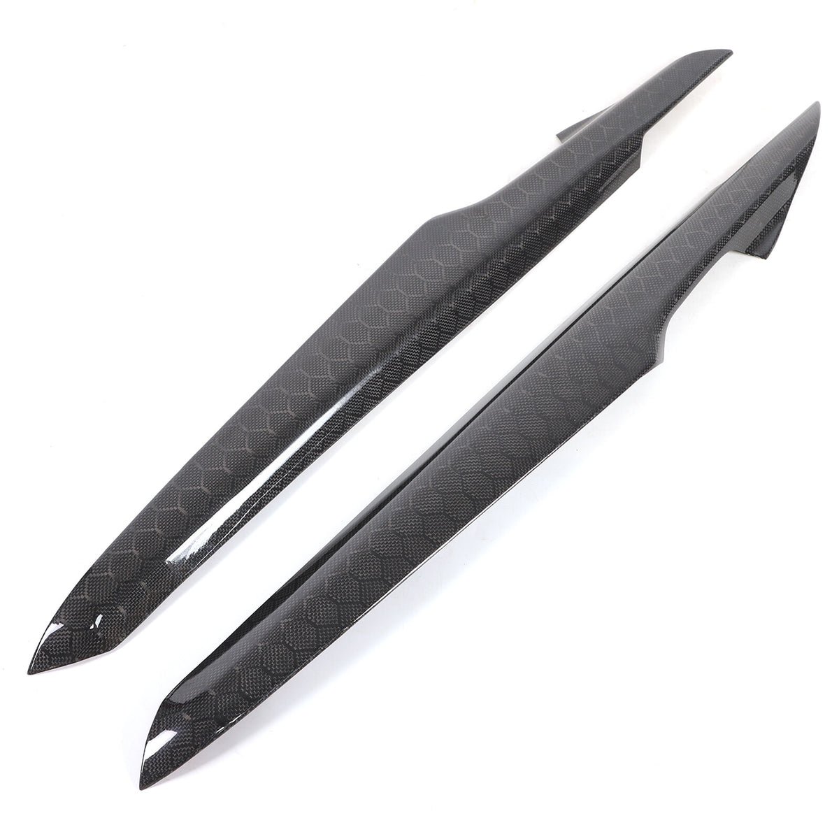 Real Honeycomb Carbon Fiber Interior Inner Door Panel Cover Trim for Corvette C8 7