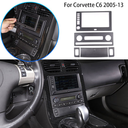 Matte Carbon Fiber interior Full Trim Cover Set For Corvette C6 2005-2013 7
