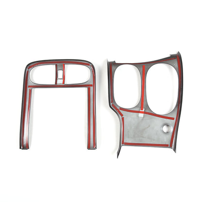 Glossy Black ABS Interior Full Center Console Trim Set For Corvette C6 05-13 US 14