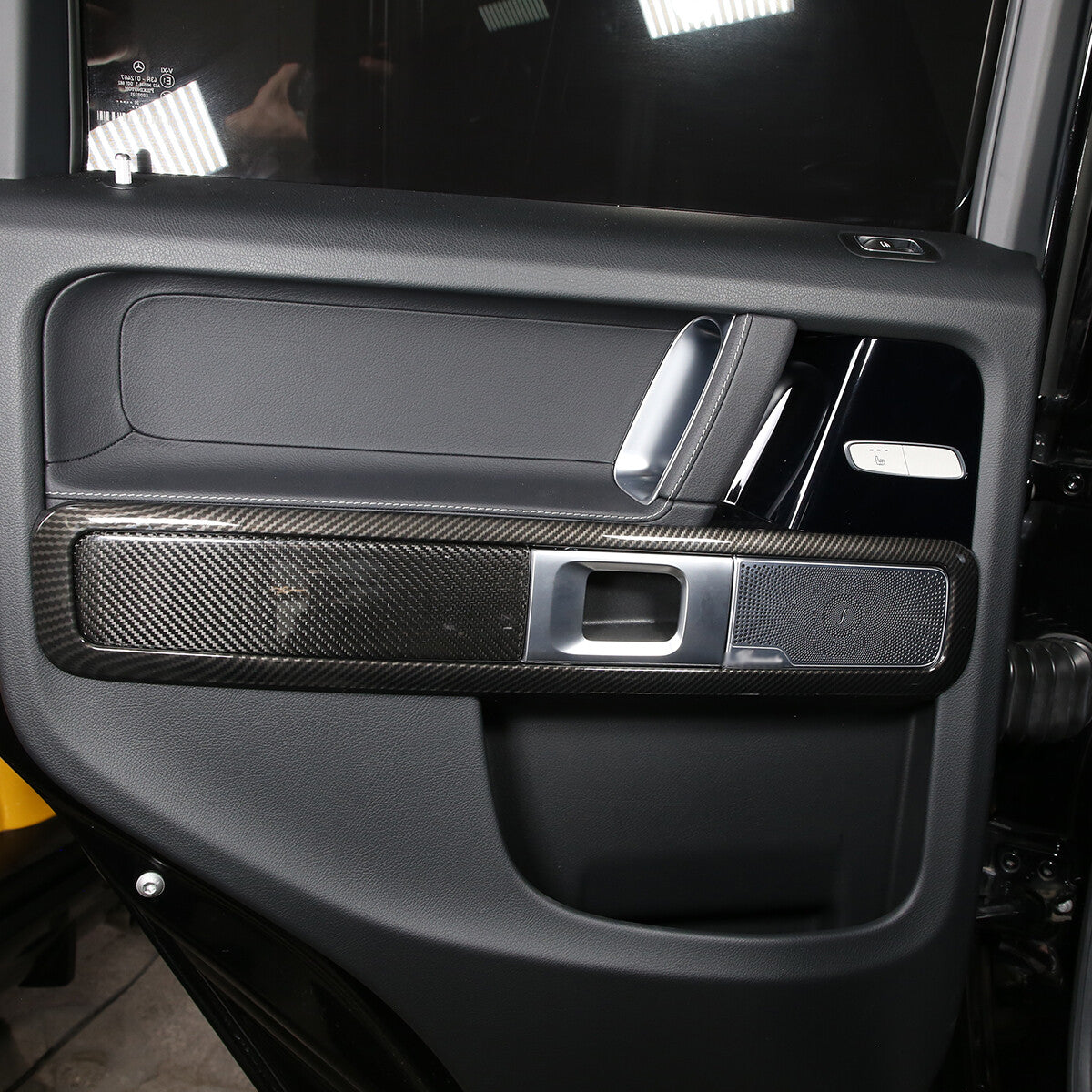 For 19-2021 Mercedes Benz G Class ABS Carbon Fiber Door Handle Frame Trim Cover 4