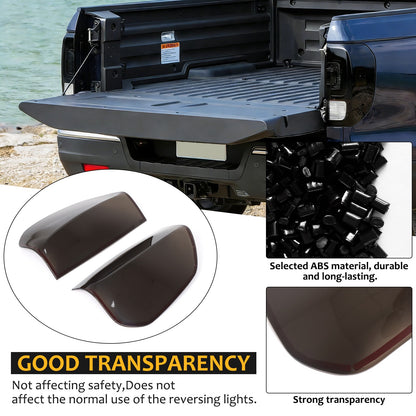 Smoked Black Taillight Lamp Cover Trim Overlays For Honda Ridgeline 2017+ US 24