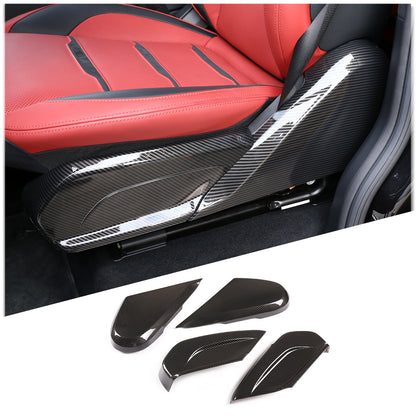 For Benz G-Class 2019-24 Carbon Fiber ABS Seat Button Handle Panel Cover Trim US 13