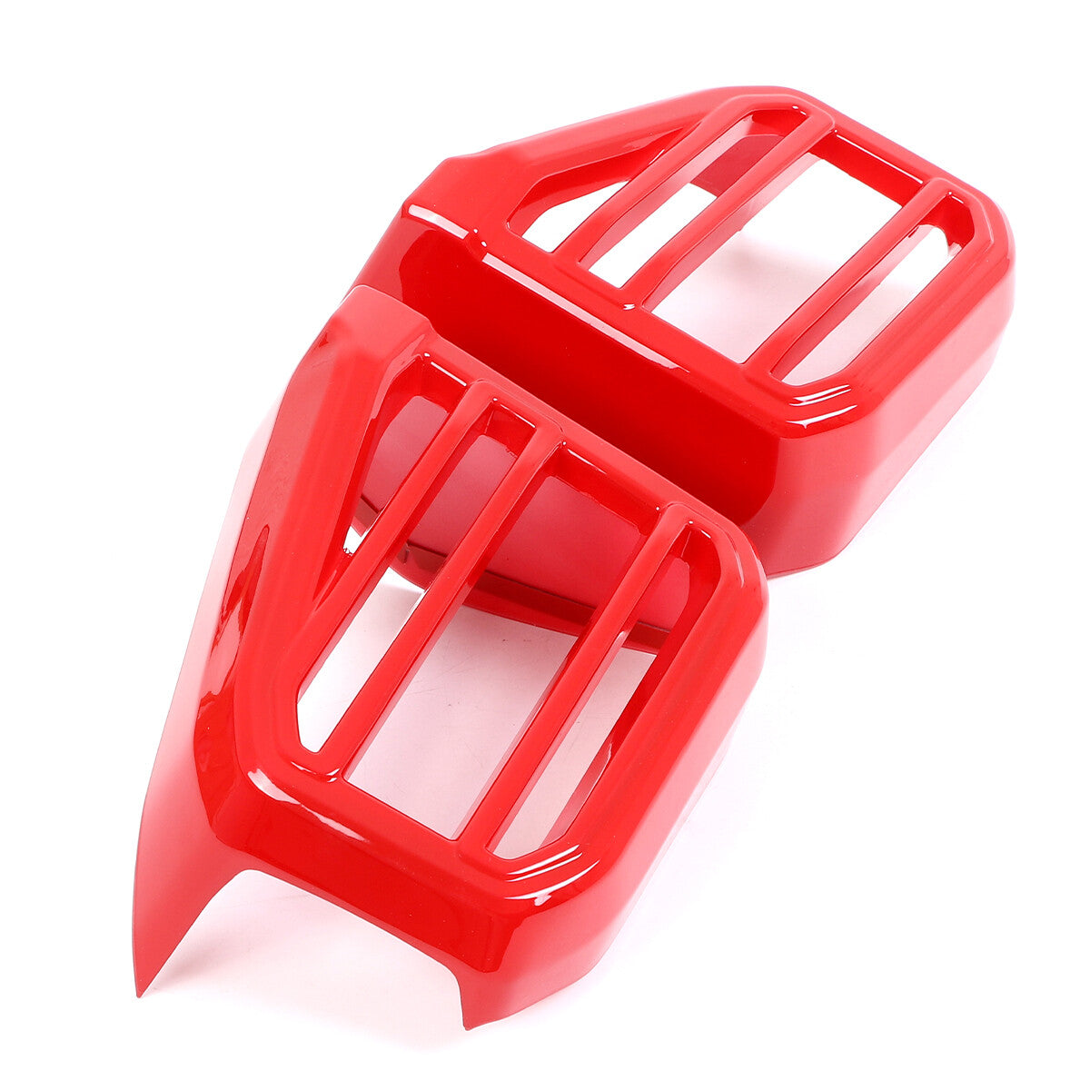 3pcs Red Center Control Air Outlet Frame Cover Trim For Toyota Tundra 2022-2026 6