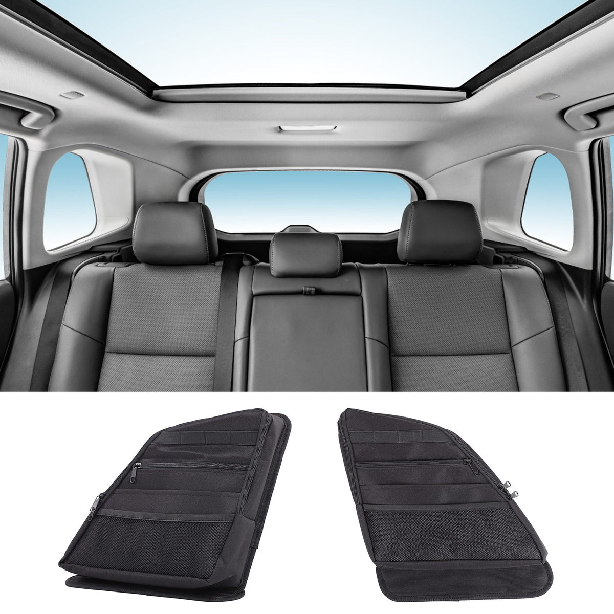 Rear Trunk Left & Right Side Window Storage Bag For Toyota RAV4 XA60 2026+ 6