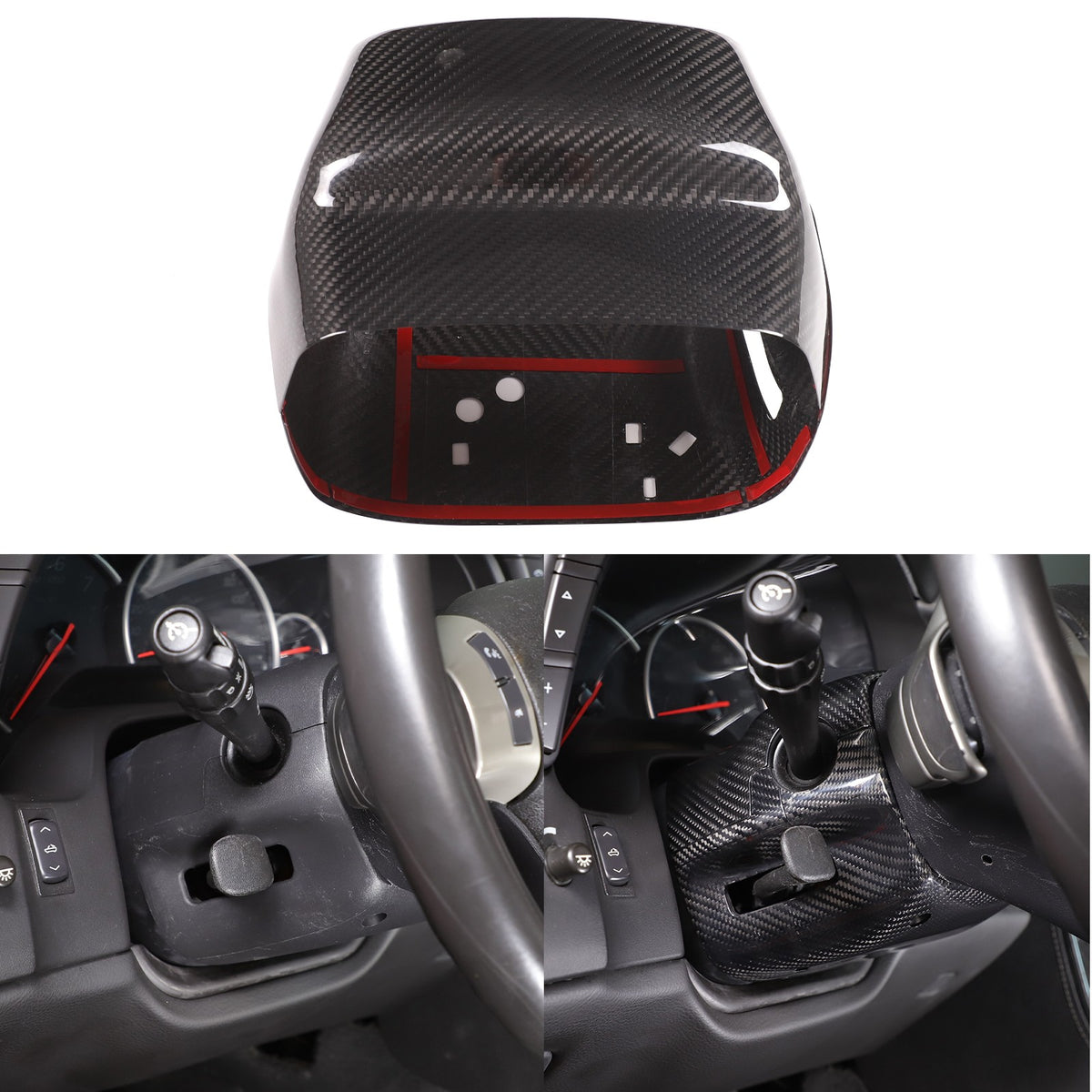 Real Dry Carbon Fiber Full Interior Set Decor Trim Kit for Corvette C6 2005-13 - Styles 21-25 52