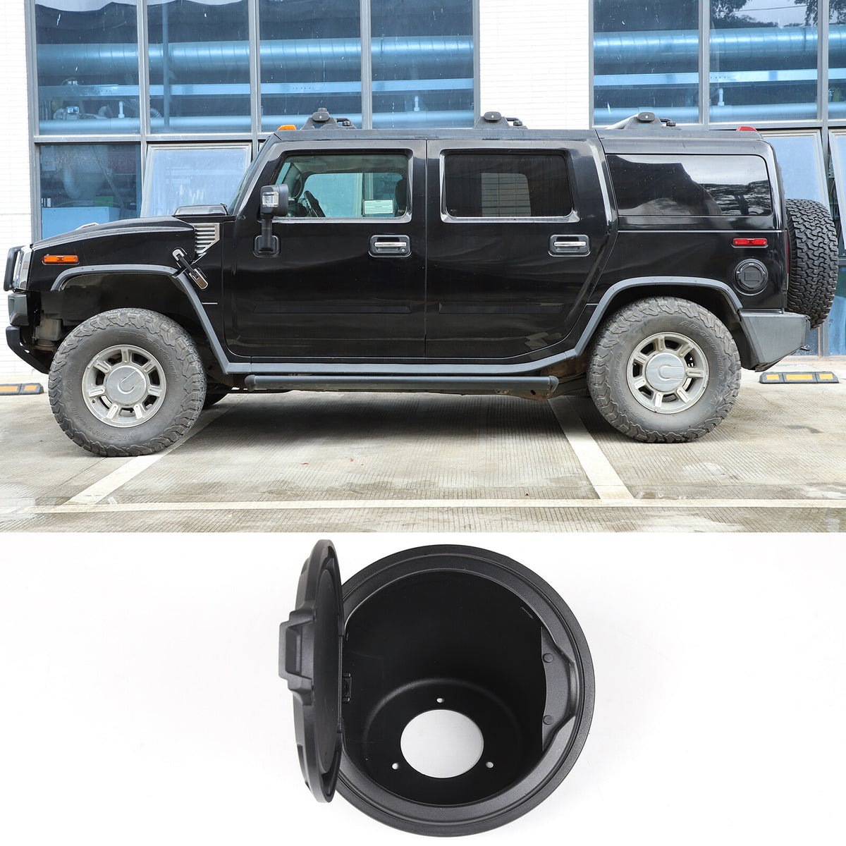 Replace US Flag Door Fuel Tank Cover Gas Lid Cap For Hummer H2 03-09 US 6