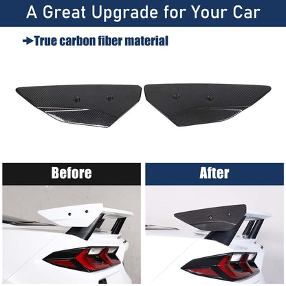 Real Carbon Fiber Replacement Rear Tail Trunk Lid Cover For Corvette C8 20+ US 7