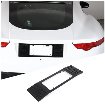 Rear license plate Black Auminum Alloy filler Frame For Jaguar F-TYPE 2013-24 8