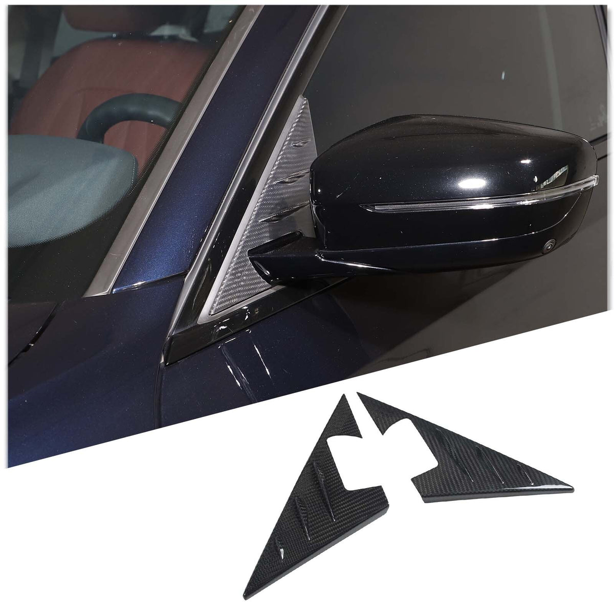 Real Carbon fiber anti-wind buffeting deflector For BMW 3 Series G20 G28 2020-23 2