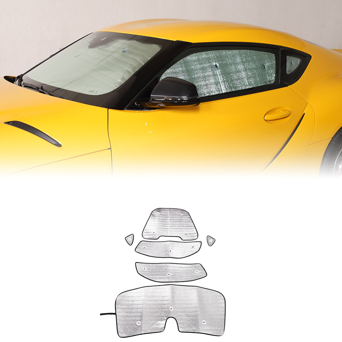 Car Windshield Sunshade Reflective Sun Shade For Toyota Supra 19-24 US 3