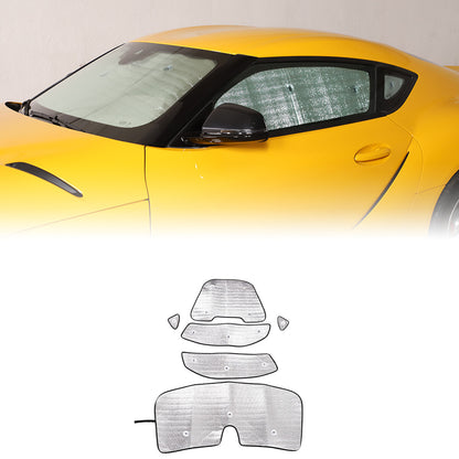 Car Windshield Sunshade Reflective Sun Shade For Toyota Supra 19-24 US 3