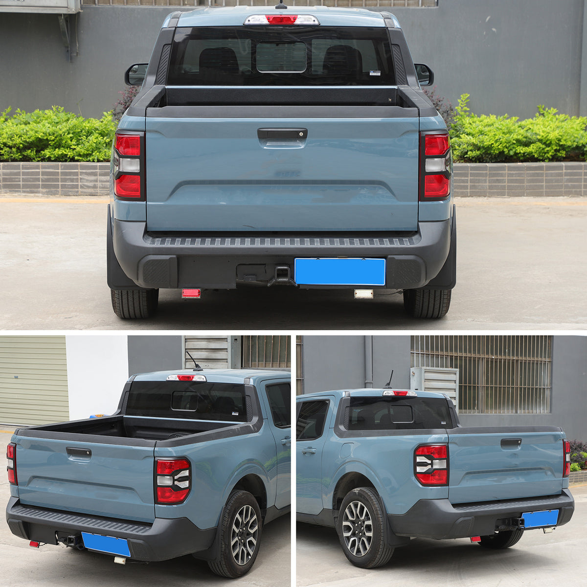 Matte Black Rear Taillight Trim Cover Bezel For Ford Maverick 2022-2024 US 18