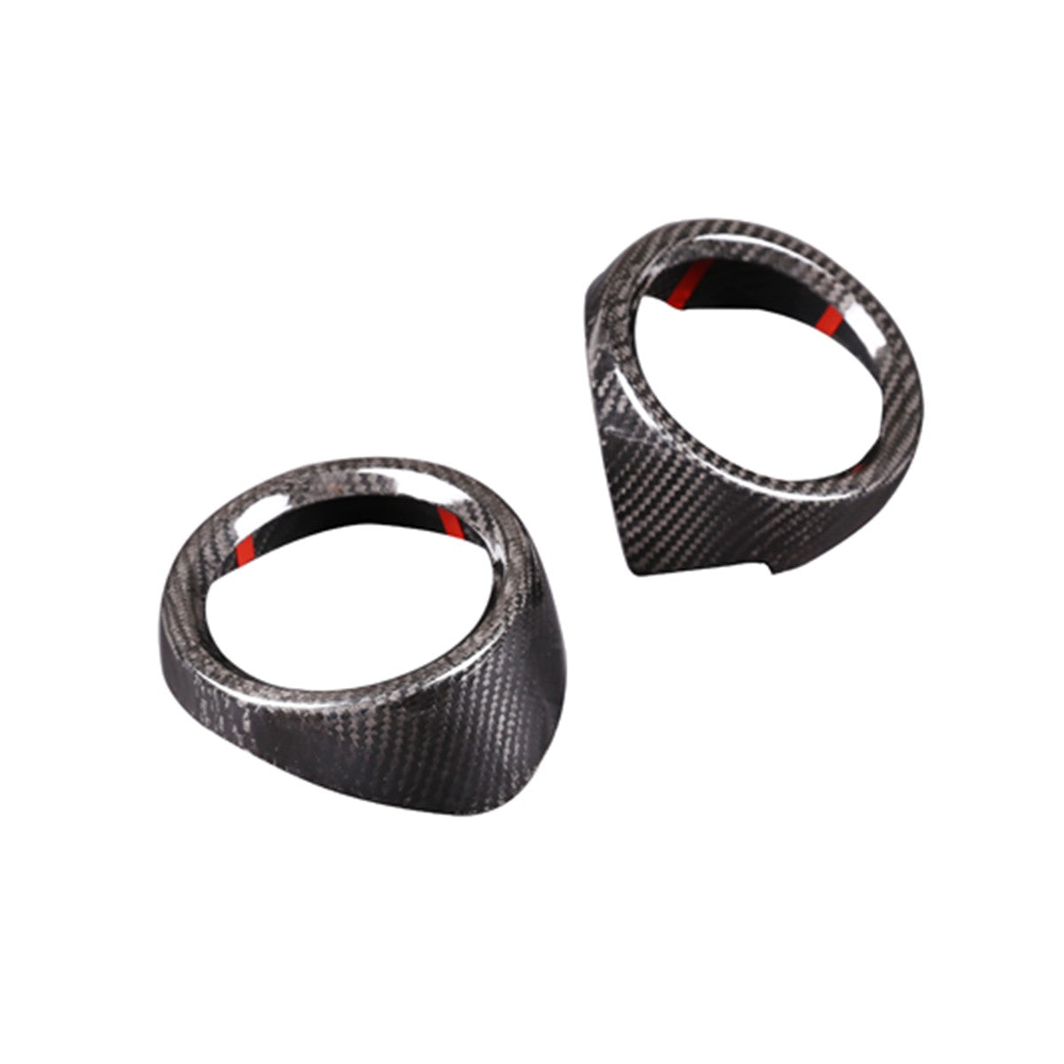 Real Dry Carbon Fiber Side Air Vent Trim Cover For Alfa Romeo Stelvio 2017-20 US 14