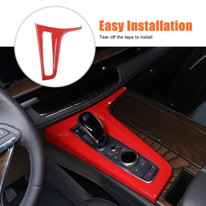 Red ABS Center Control Gear Trim Panel Trim Cover For Cadillac Escalade 21-23 US 22