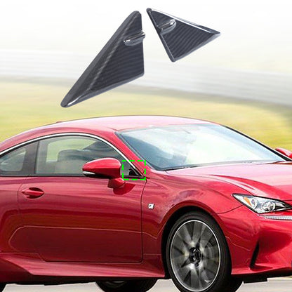 Real Carbon Front Triangle A-Pillar Cover For Lexus RC F GT3 Track ART 14-22 US 1