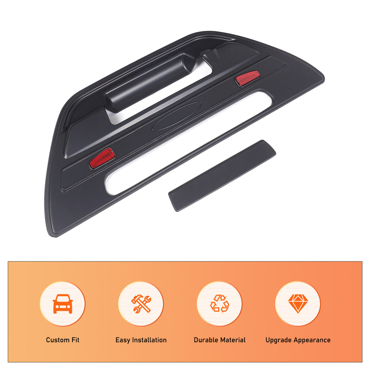 Car Rear Trunk Door Handle Cover Trim For Toyota Hilux 2015-2024 US 5
