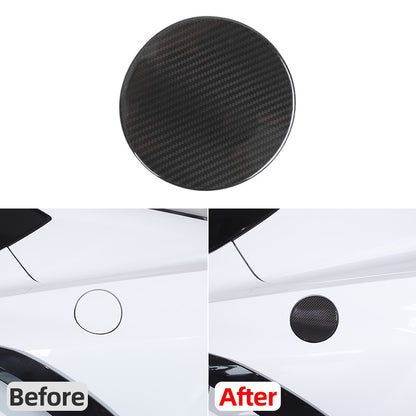 Replacement Real Carbon Fiber Fuel Tank Cap Cover For Corvette C8 2020+ 24