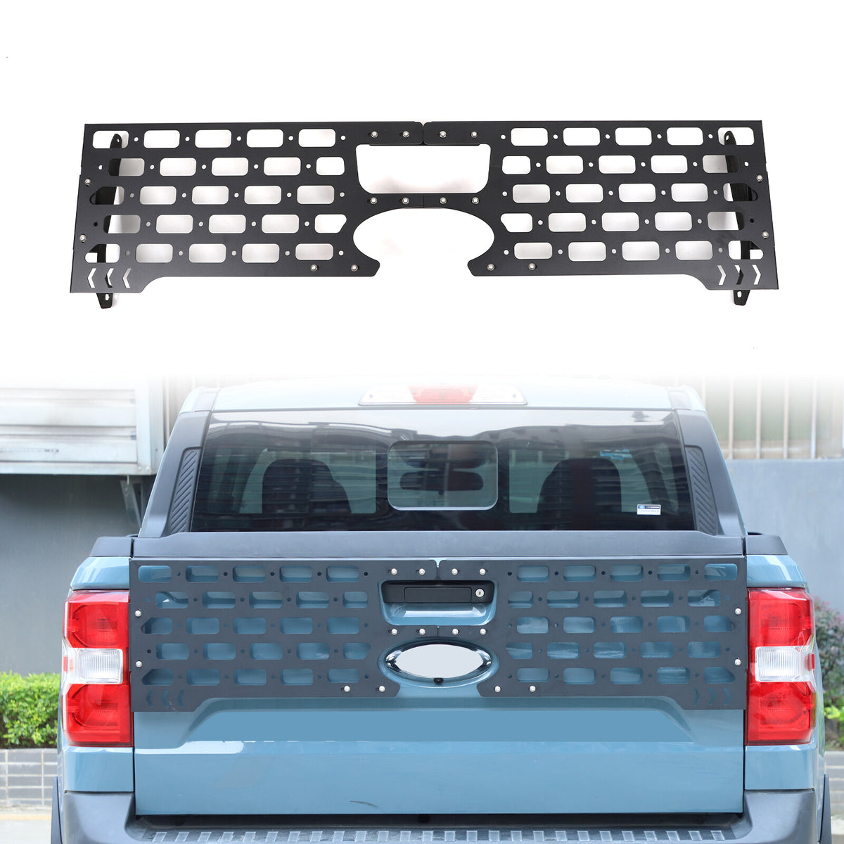 Rear Bed Molle Panel Truck Bed Tailgate Molle Panel For Ford Maverick 2022-24 US 3