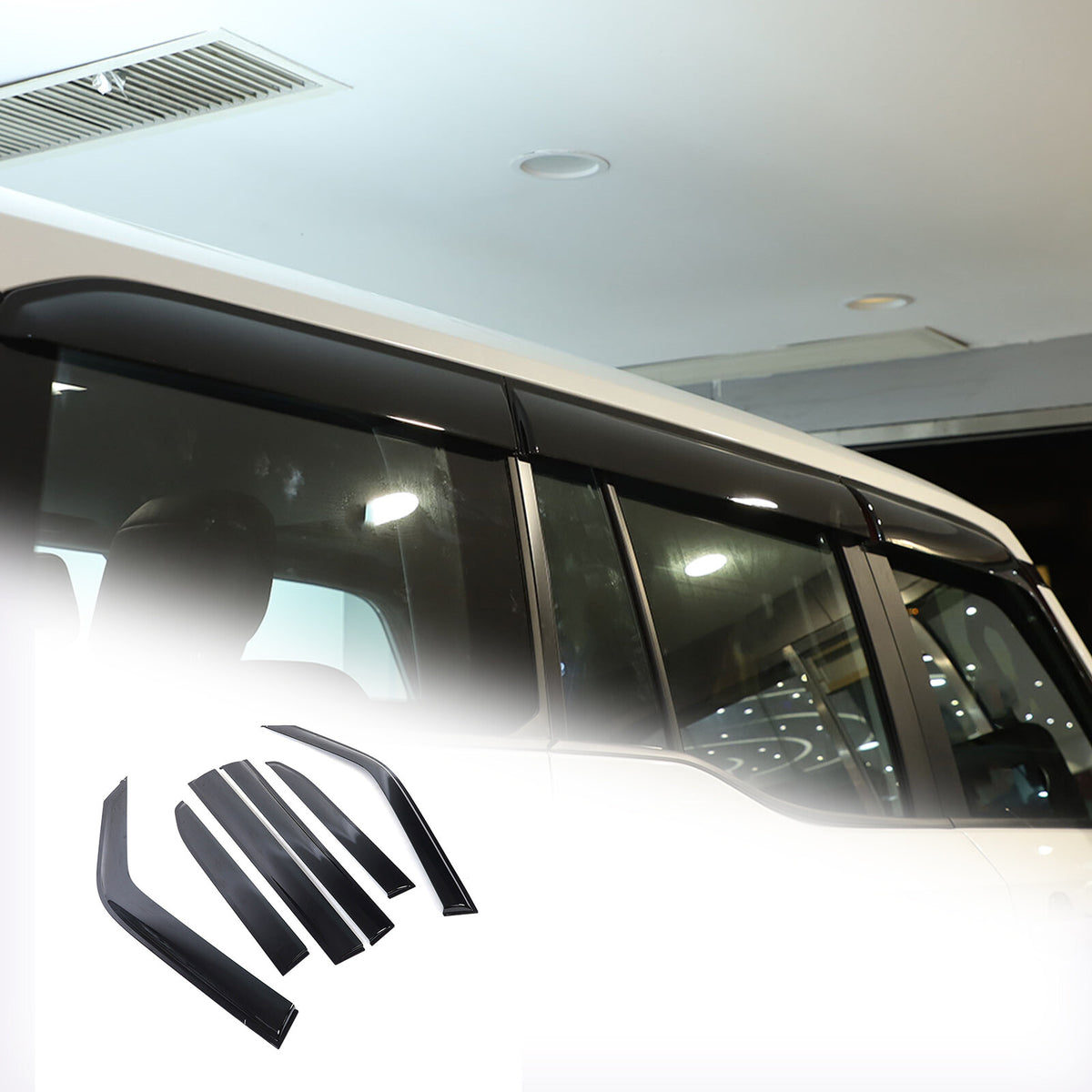 For Lexus GX GX550 2024-2025 Window Visor Vent Shades Sun Rain Guard Black US 5