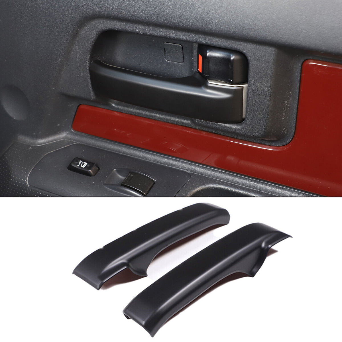 Matte Black ABS Interior Full Set Cover Trim Kit Set For FJ Cruiser 2007-2021 - Variants 1-5 19