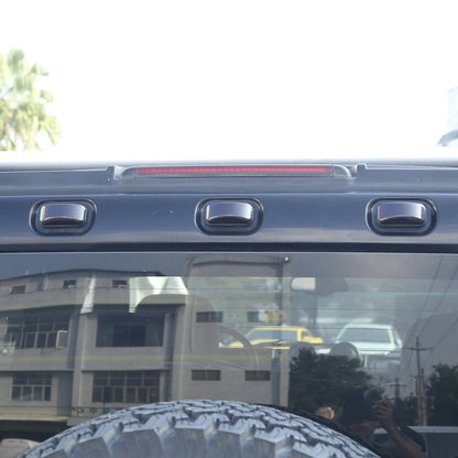18pcs Smoked Front Rear Side Tail Light Roof Light Trim Cover For Hummer H2 61