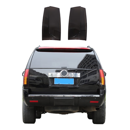Gray Smoked ABS Taillight Blackened Shell Trim For Cadillac Escalade 2007-2014 2
