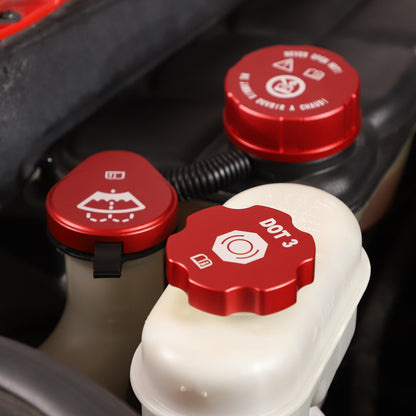 Red Engine Cabin Fluid Switch Intake Manifold Cover Set For Corvette C6 05-13 US 13