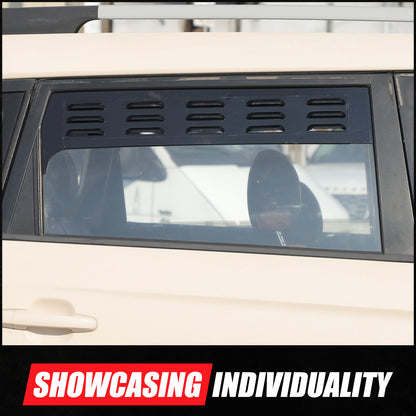Black Rear Door Window Louver Air Vent Panel Trim Cover For Kia Soul 2009-2013 14