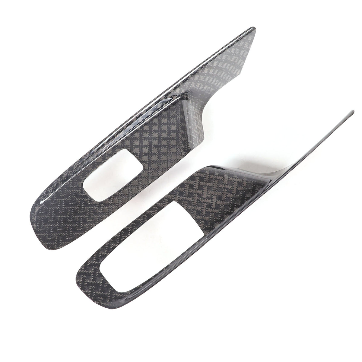 Real Carbon Fiber Window Lift Button Frame Trim For Corvette C8 Coup 2020-2026 19