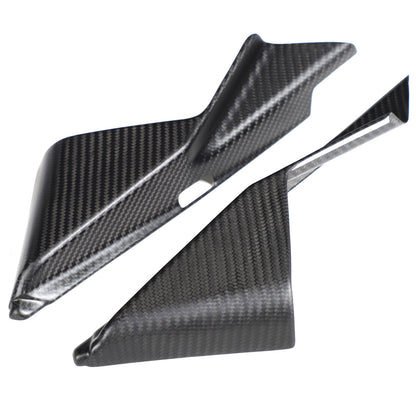 Matte Real Carbon Fiber Front Inner A-Pillar Trim For Nissan 370Z Z34 2009-2020 5