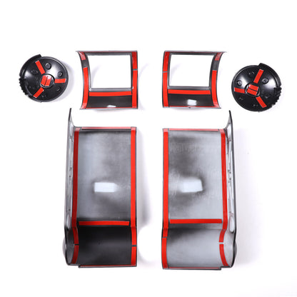 Matte Black ABS Interior Full Set Cover Trim Kit Set For FJ Cruiser 2007-2021 - Variants 1-5 39