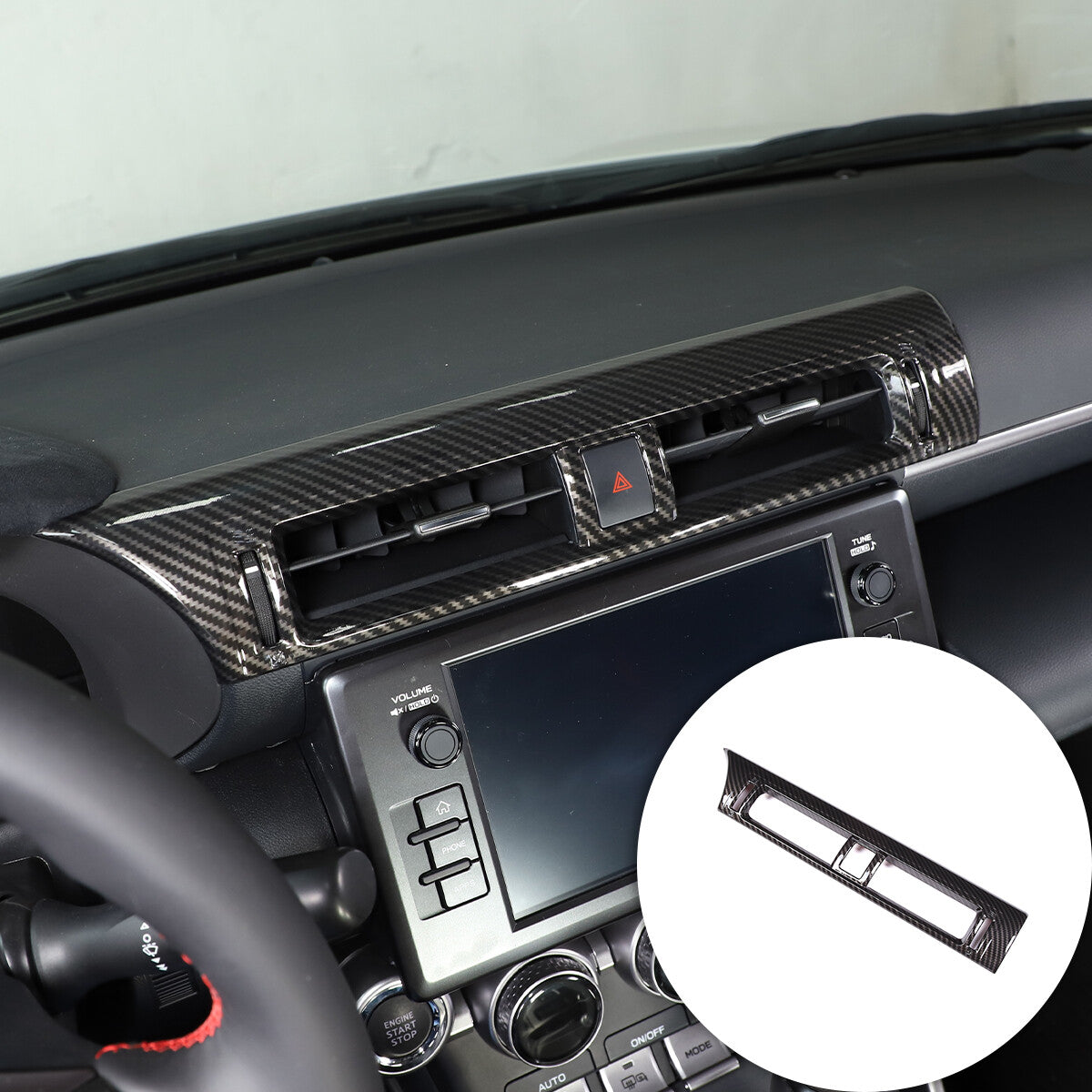ABS Carbon Fiber Interior Center Console Trim Set Fits For GR86/BRZ 2022-2025 US - Variants 1-5 50